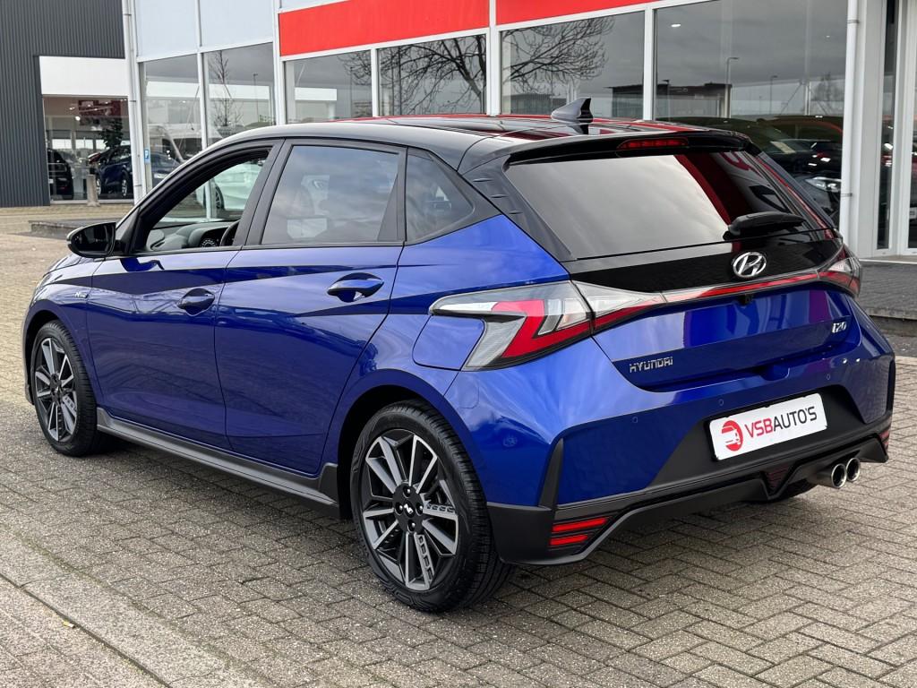 Hyundai I20 1.0 T-GDI MHEV AUT. 120PK N-LINE BOSE NAVI CAMER, Automaat, Gebruikt, Met garantie (alle), Blauw