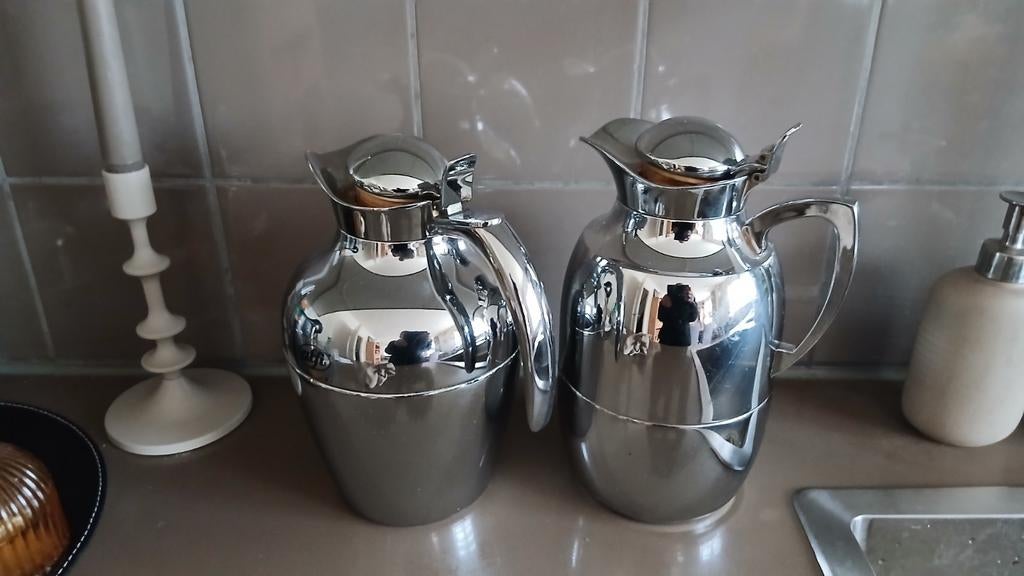 Alfi Thermoskannen Verchroomd Messing. Prijs per set, Ophalen of Verzenden
