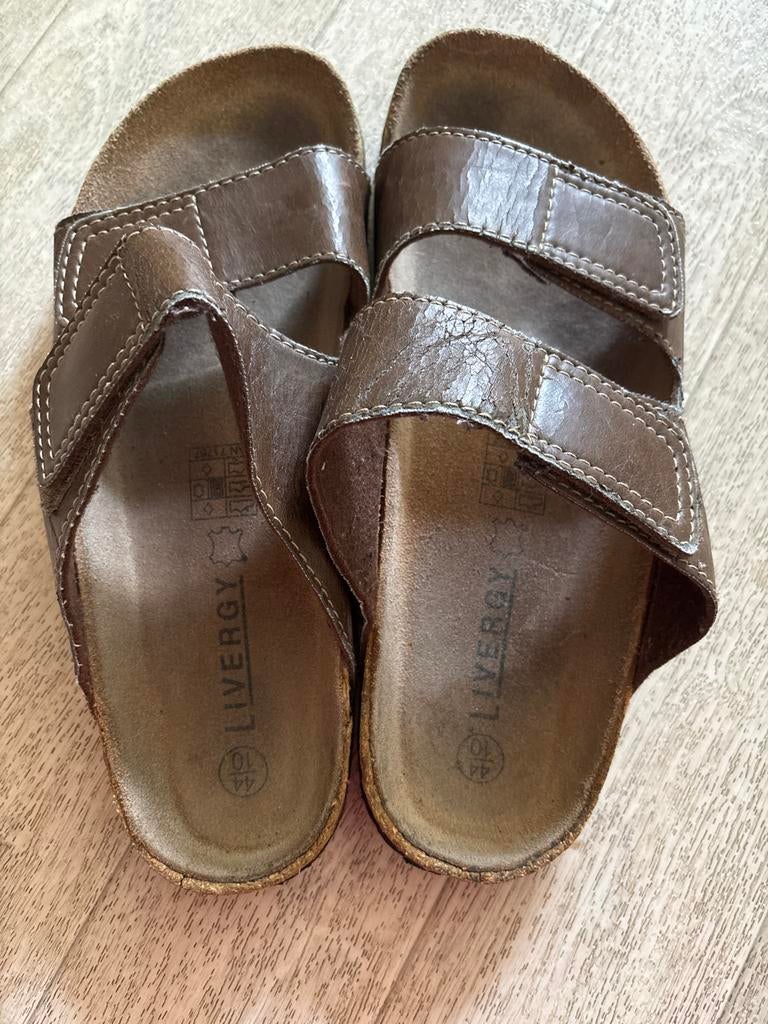 LIVERGY sandalen bruin maat 44, Kleding | Heren, Schoenen, Ophalen of Verzenden, Gedragen, Bruin, Sandalen