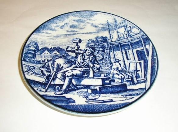 Wandbord Delftsblauw de Timmerman, Ophalen of Verzenden