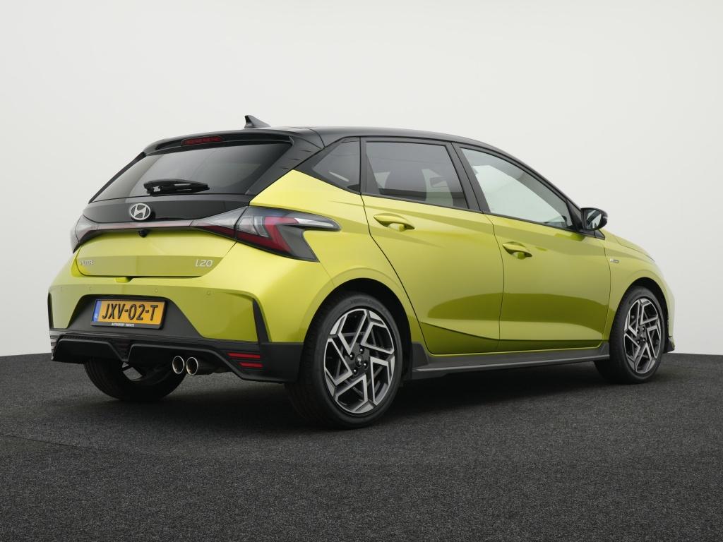 Hyundai i20 1.2 N Line | Navigatie | Private lease 429,- p.m, Keurmerk '100% Onderhouden', 12 maanden, Gebruikt, 4 cilinders