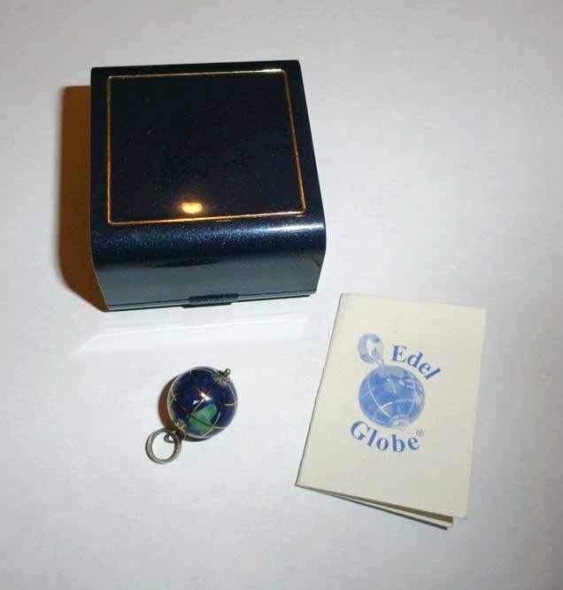 Hanger Globe Edelstenen Lapis Lazuli Zilver, Overige voorstellingen, Blauw, Nieuw, Ophalen of Verzenden