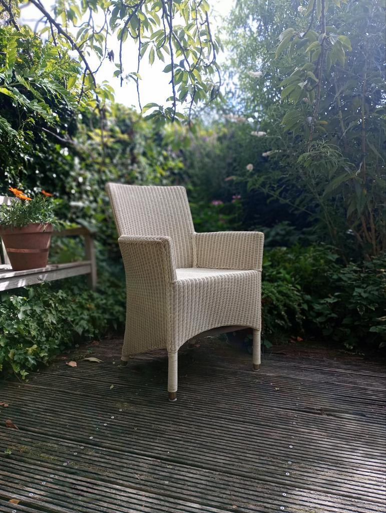 stoel Lloyd Loom, Ophalen, Gebruikt, Wit, Eén