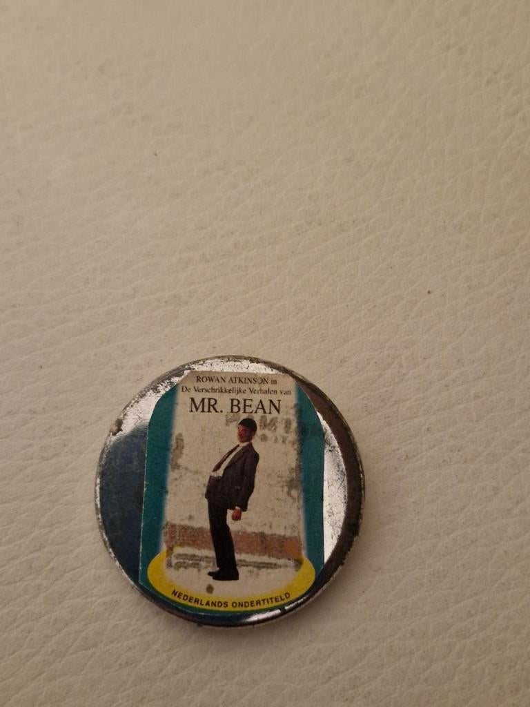 049 Film Button Mr. Bean - De Verschrikkelijke Verhalen, Verzamelen, Ophalen of Verzenden, Overige onderwerpen