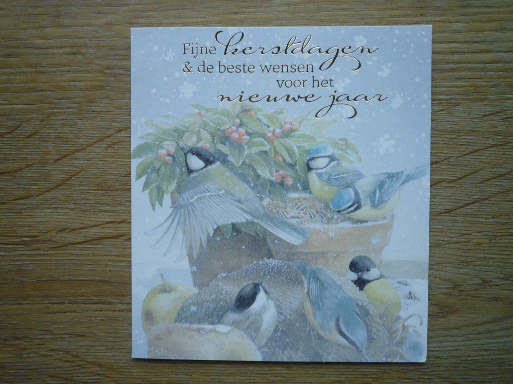 Koolmezen pimpelmees vogels Marjolein Bastin koolmees, Verzamelen, Ophalen of Verzenden, Voor 1920, Vogel