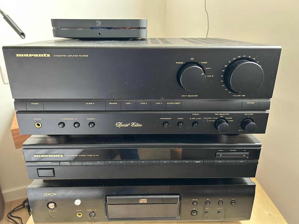 Hifi Marantz class A, Speakers BNS 3 ,Tuner ST-40, Q2 cables, Ophalen, Refurbished, Audio