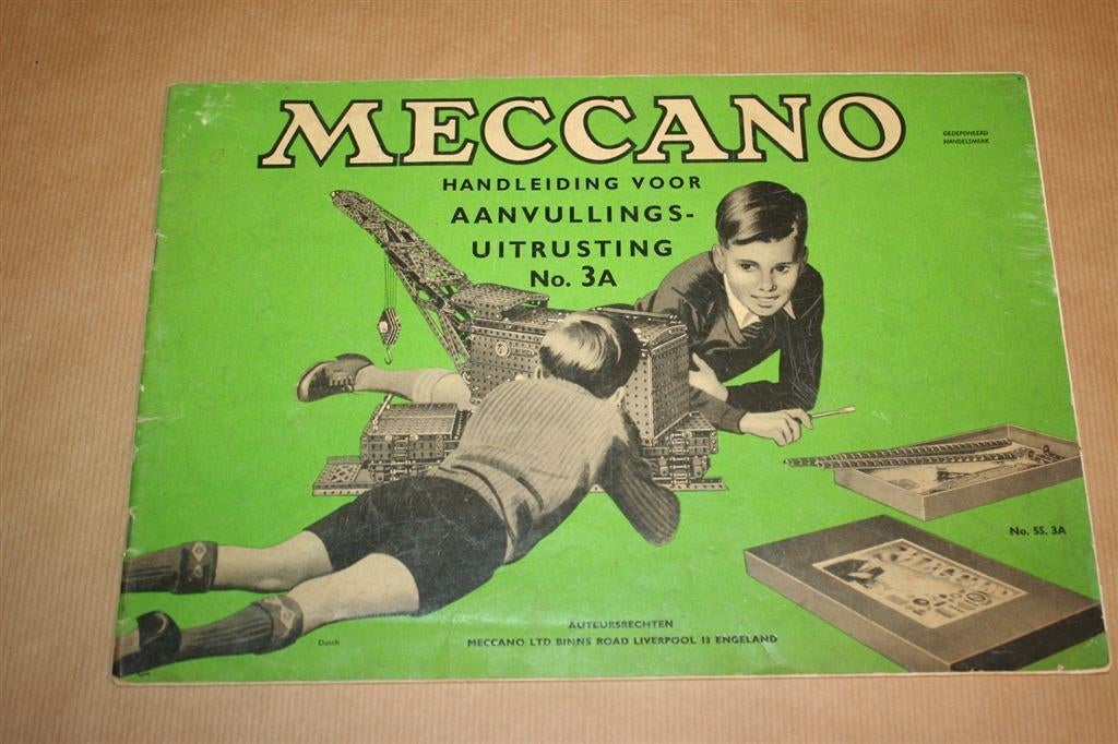 Meccano. Handleiding voor aanvullingsuitrusting No.3A, Ophalen of Verzenden