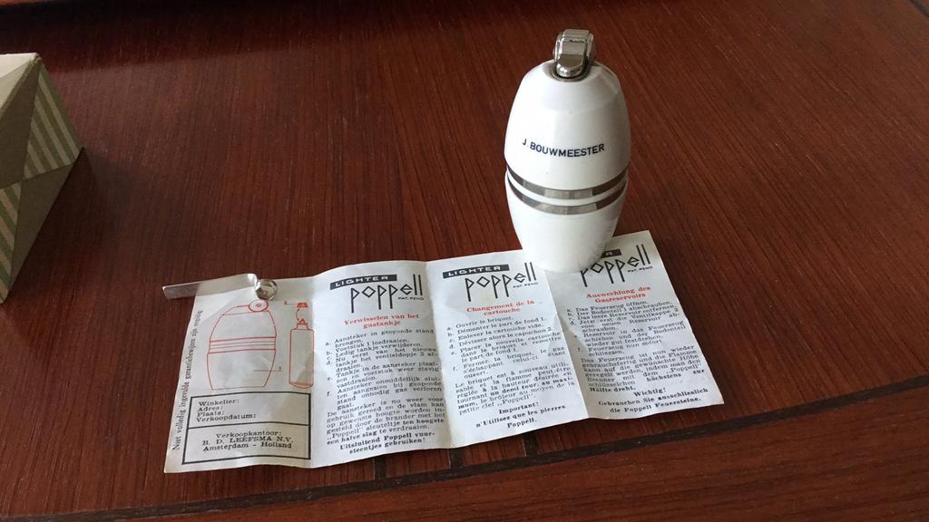 Poppel tafel aansteker., Ophalen of Verzenden, Aansteker