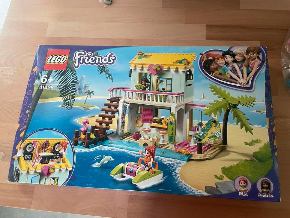 Lego Friends 41428 Strandhuis, Ophalen of Verzenden, Zo goed als nieuw, Complete set, Lego