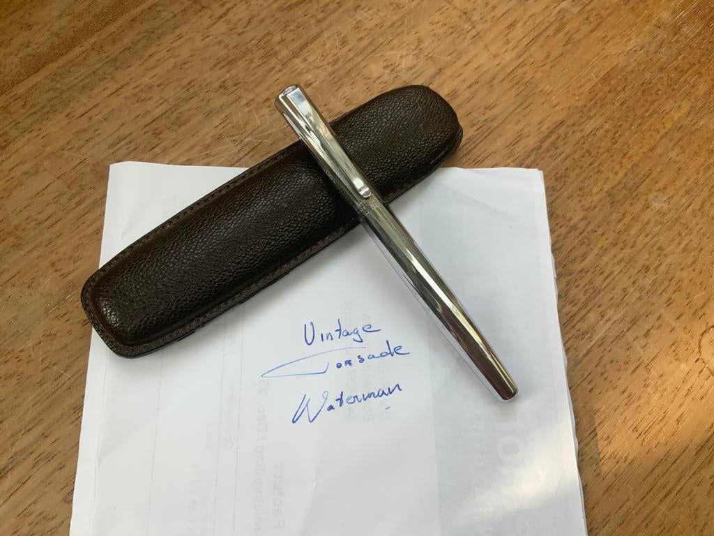 Vintage Waterman Torsade Vulpen F nib, Verzamelen, Pennenverzamelingen, Ophalen of Verzenden, Zo goed als nieuw, Vulpen, Waterman
