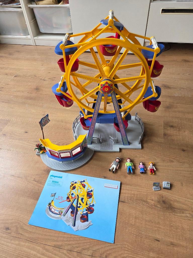 Playmobil 5552 - groot draairad met kleurrijke verlichting, Ophalen, Zo goed als nieuw, Complete set