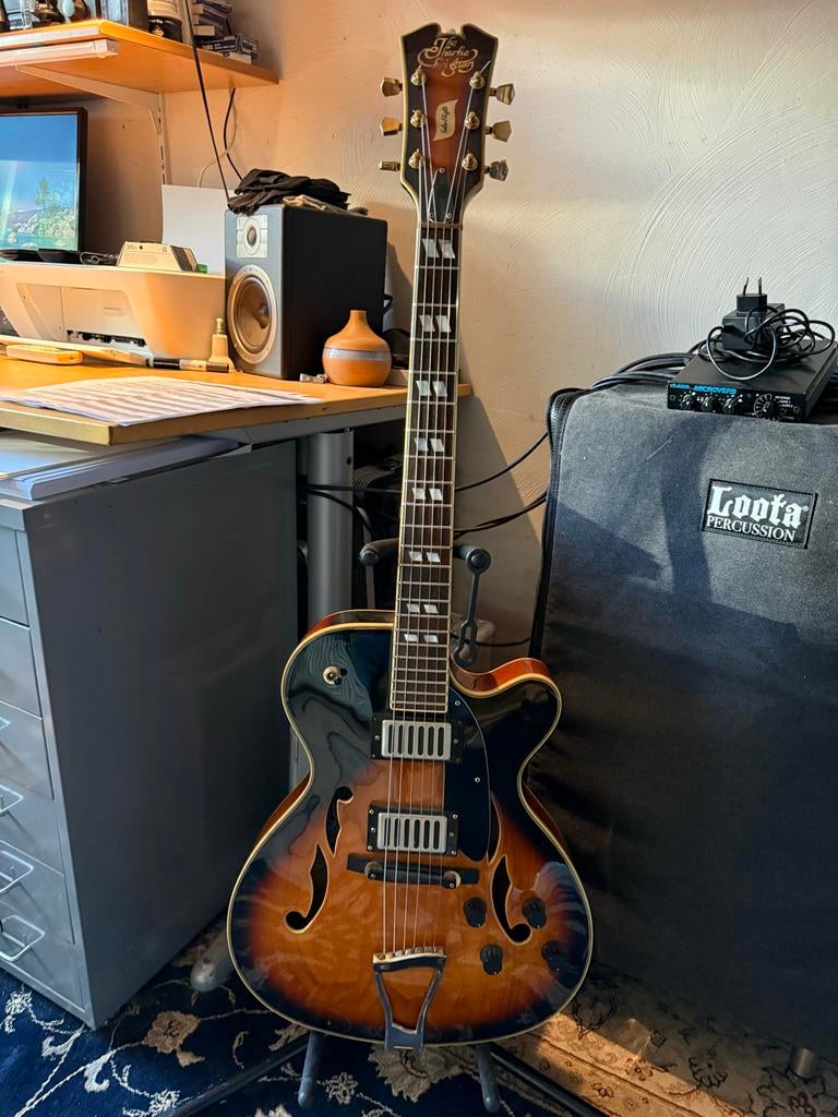 Prachtige Charlie Christian gitaar - Hollow Body, Ophalen, Zo goed als nieuw, Hollow body, Overige merken