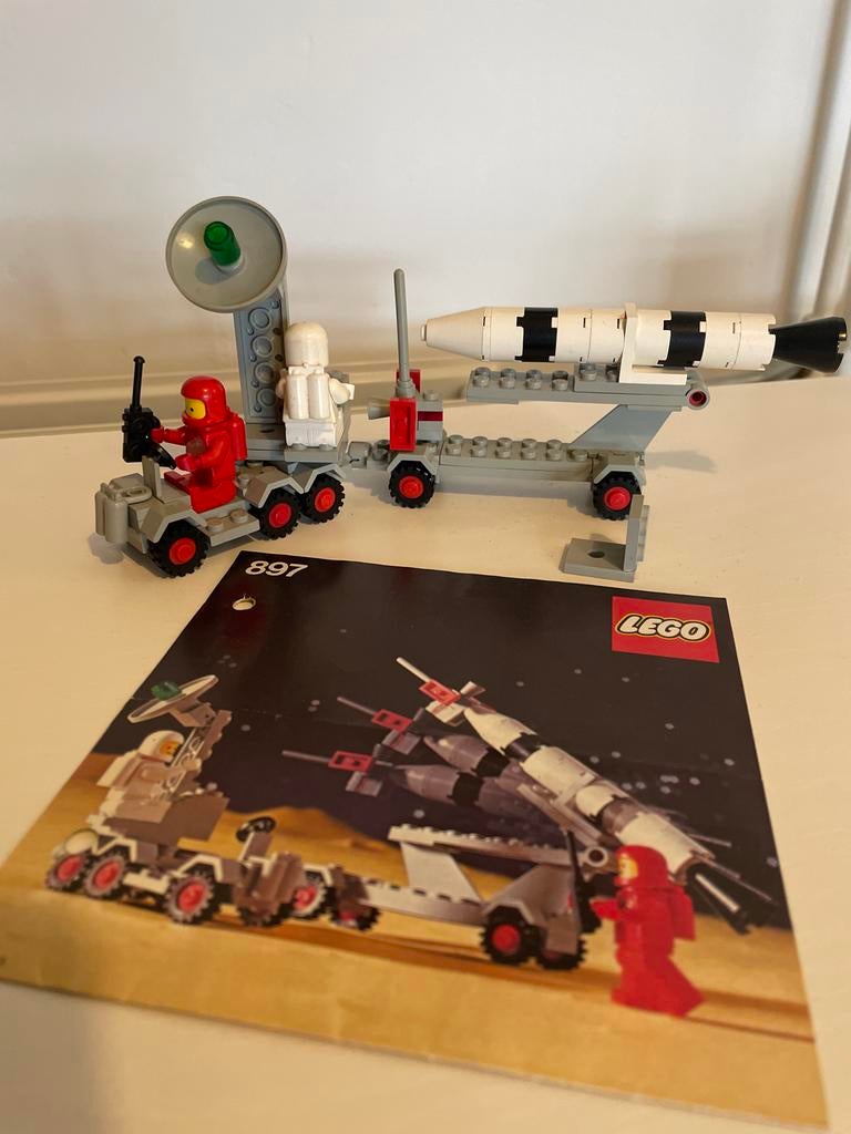 Lego 897 Mobile Rocket Launcher - Vintage Space, Kinderen en Baby's, Speelgoed | Duplo en Lego, Gebruikt, Lego, Complete set, Ophalen of Verzenden