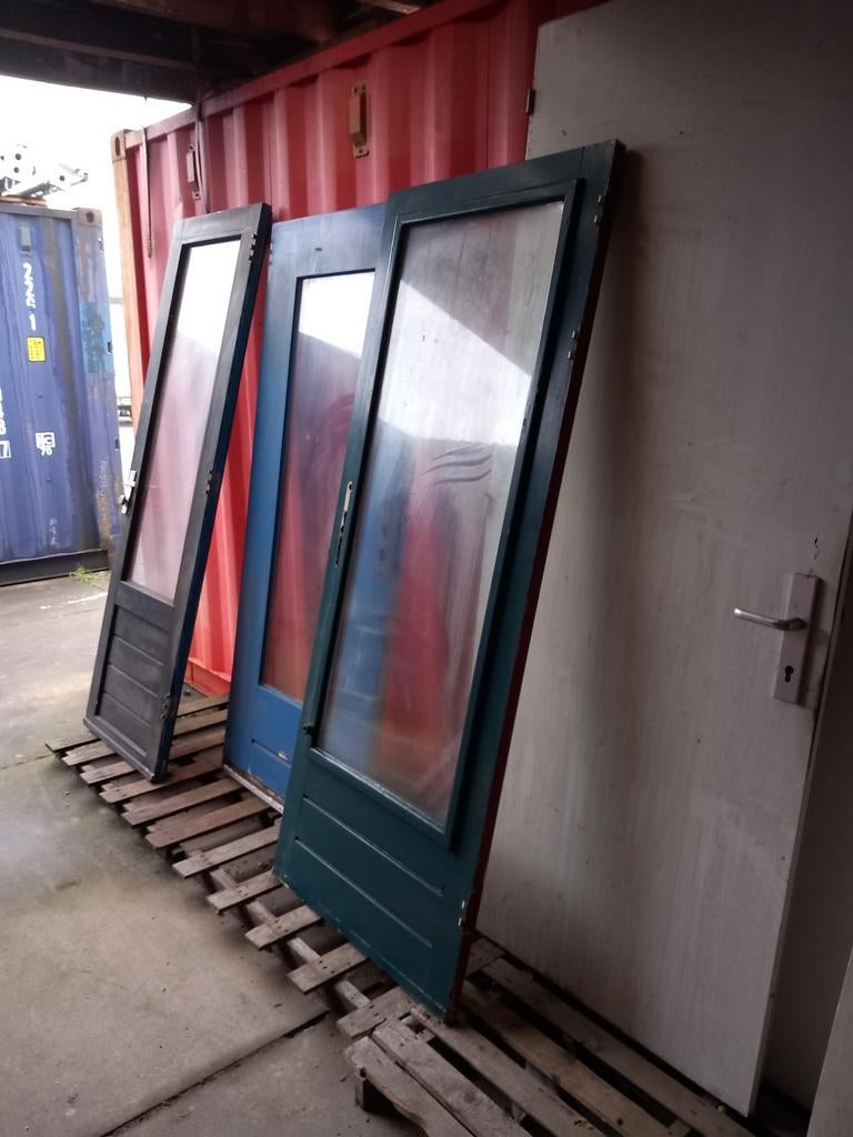 Buitendeuren, Gebruikt, Deurkozijn, Hout, Ophalen