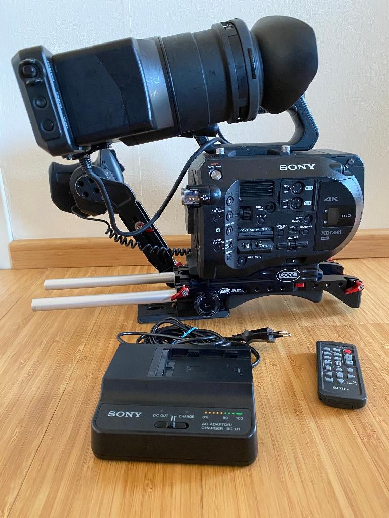 Sony PXW-FS7 camera met accessoires en veel lenzen, ook los, Ophalen, Gebruikt, Video