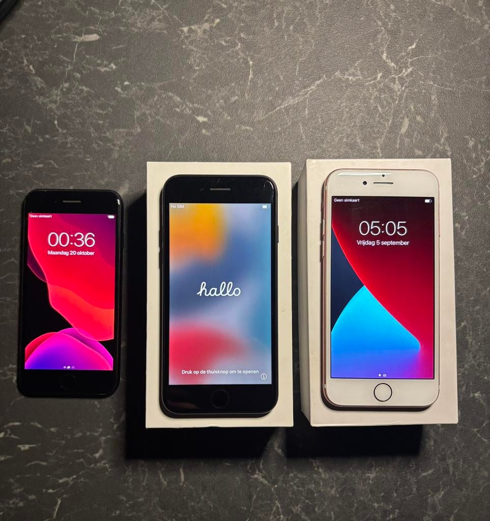 Iphone 7 (samen op apart tekoop), Telecommunicatie, Mobiele telefoons | Apple iPhone, Ophalen, Zwart, 32 GB, Zo goed als nieuw