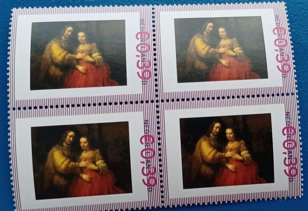 Pers.Postzegel Blok 2420-A-14 Het Joodse Bruidje 1667, Postzegels en Munten, Postzegels | Nederland, Postfris, Na 1940, Verzenden