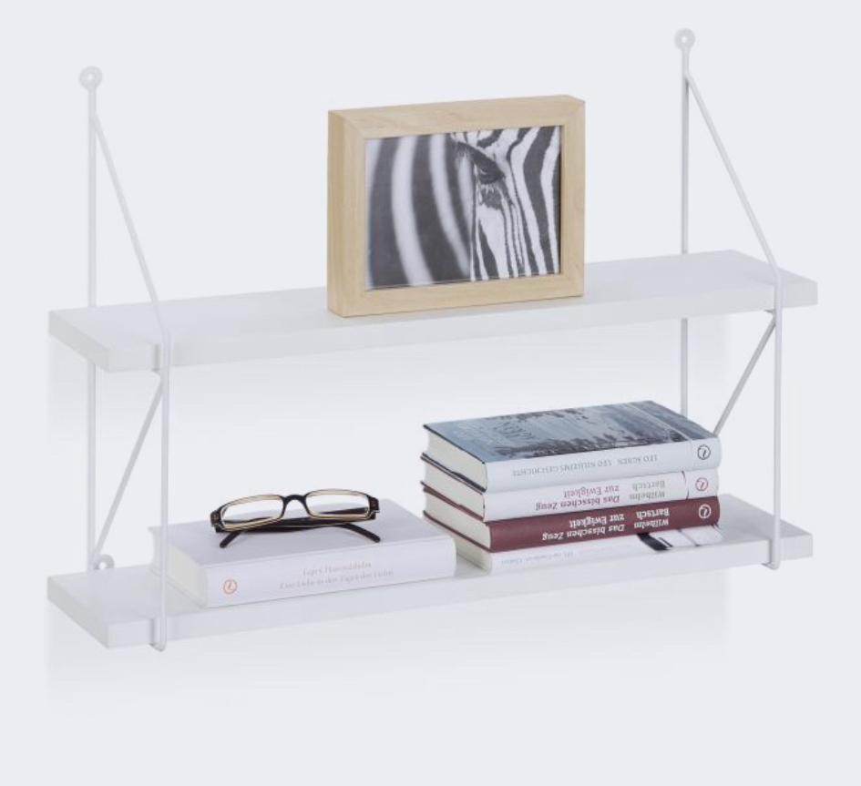 Wandplank wit met 2 planken, Huis en Inrichting, Woonaccessoires | Wandplanken en Boekenplanken, Ophalen of Verzenden, Nieuw