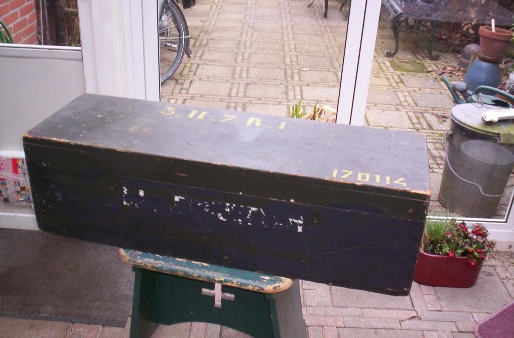 oudere leger kist, Ophalen of Verzenden, Landmacht, Nederland, Kist of Geocache