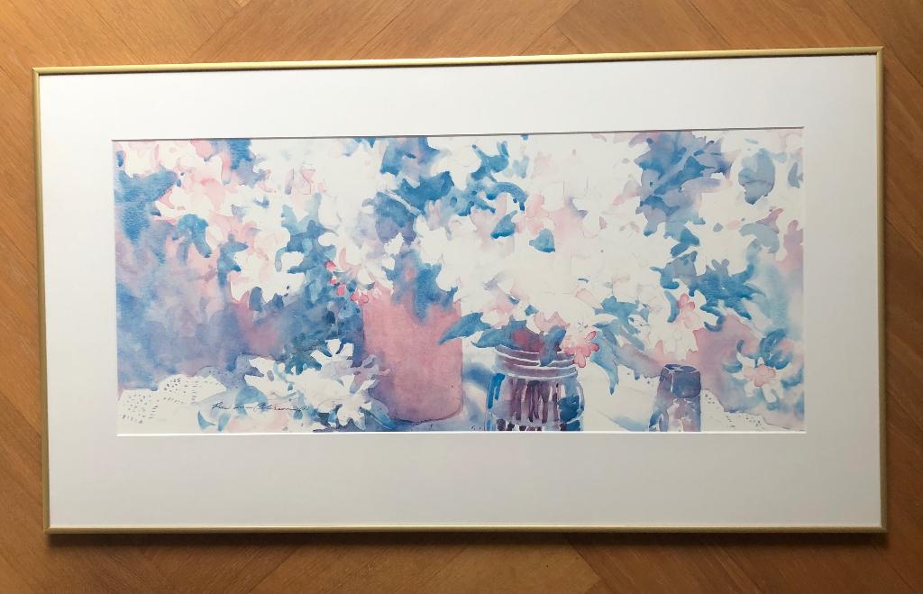 Ingelijste poster Apple Blossom - Rose Ann Peterson, Verzamelen, Posters, Ophalen, Met lijst, Rechthoekig Liggend, Zo goed als nieuw