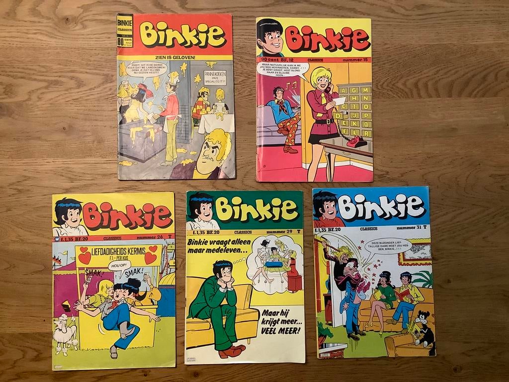 Classics reeks, BINKIE 5 delen in een nette staat., Meerdere comics, Ophalen of Verzenden, Zo goed als nieuw, Europa