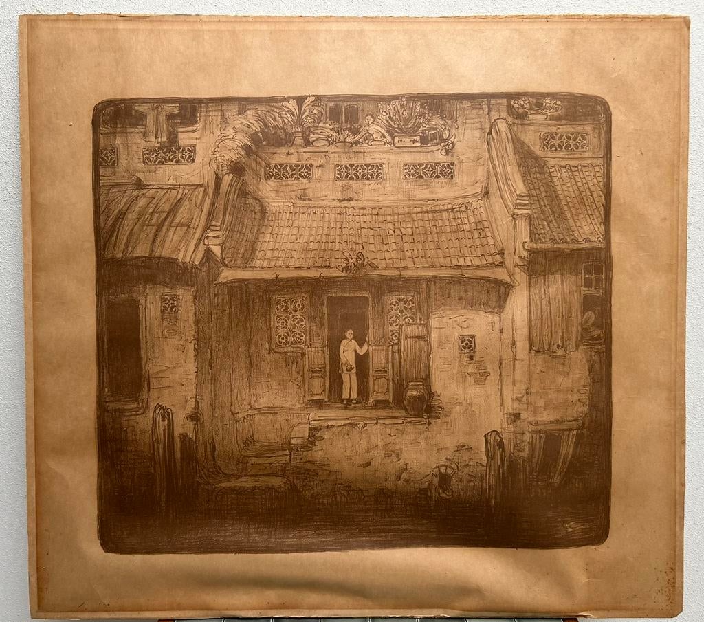 Litho “Chinees buurtje Batavia”, Verzenden
