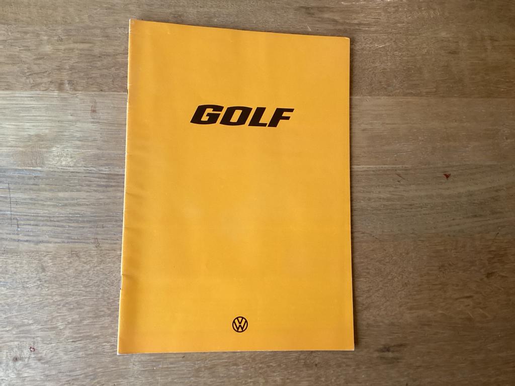 VW Golf brochure 1977, Ophalen of Verzenden, Zo goed als nieuw, Volkswagen