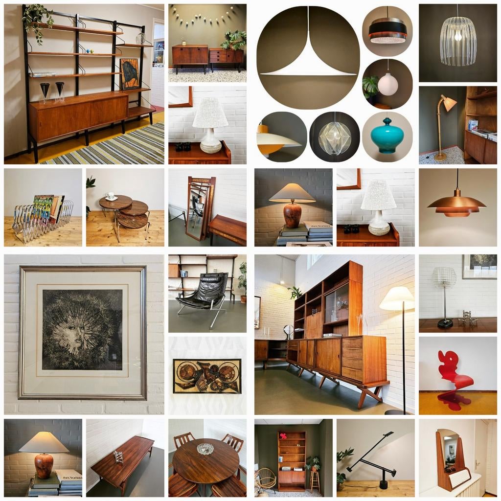 Vintage Scandinavische Accessoires Lampen Meubels enz, T, Ophalen of Verzenden, Zo goed als nieuw, N