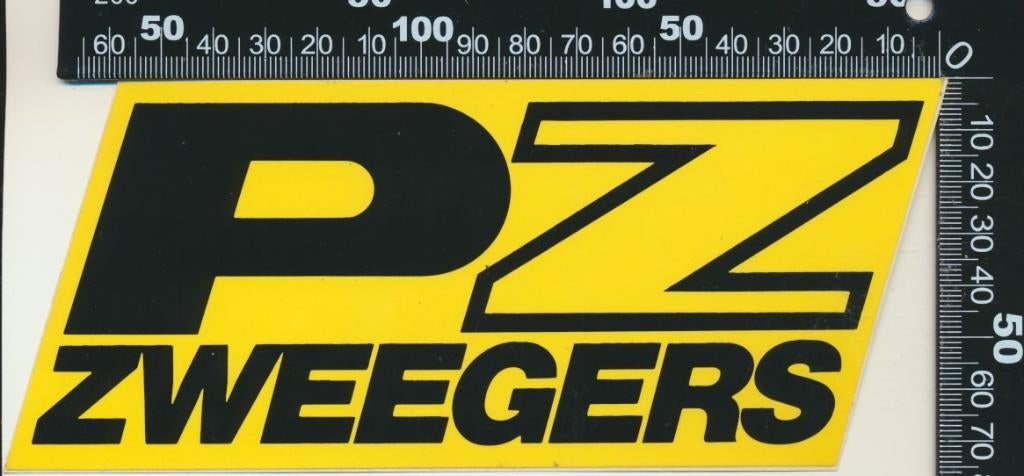Sticker: PZ Zweegers (3), Verzenden, Zo goed als nieuw, Bedrijf of Vereniging