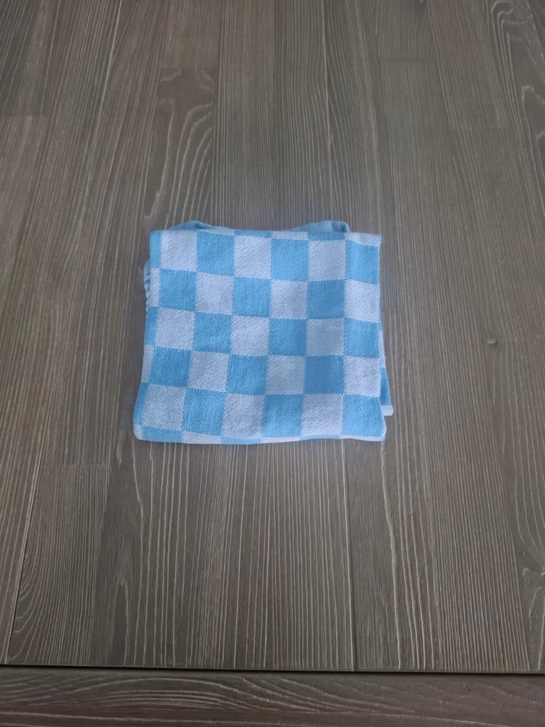 Theedoek Blauw & Wit, Ophalen of Verzenden, Zo goed als nieuw, Blauw, Theedoek of Handdoek