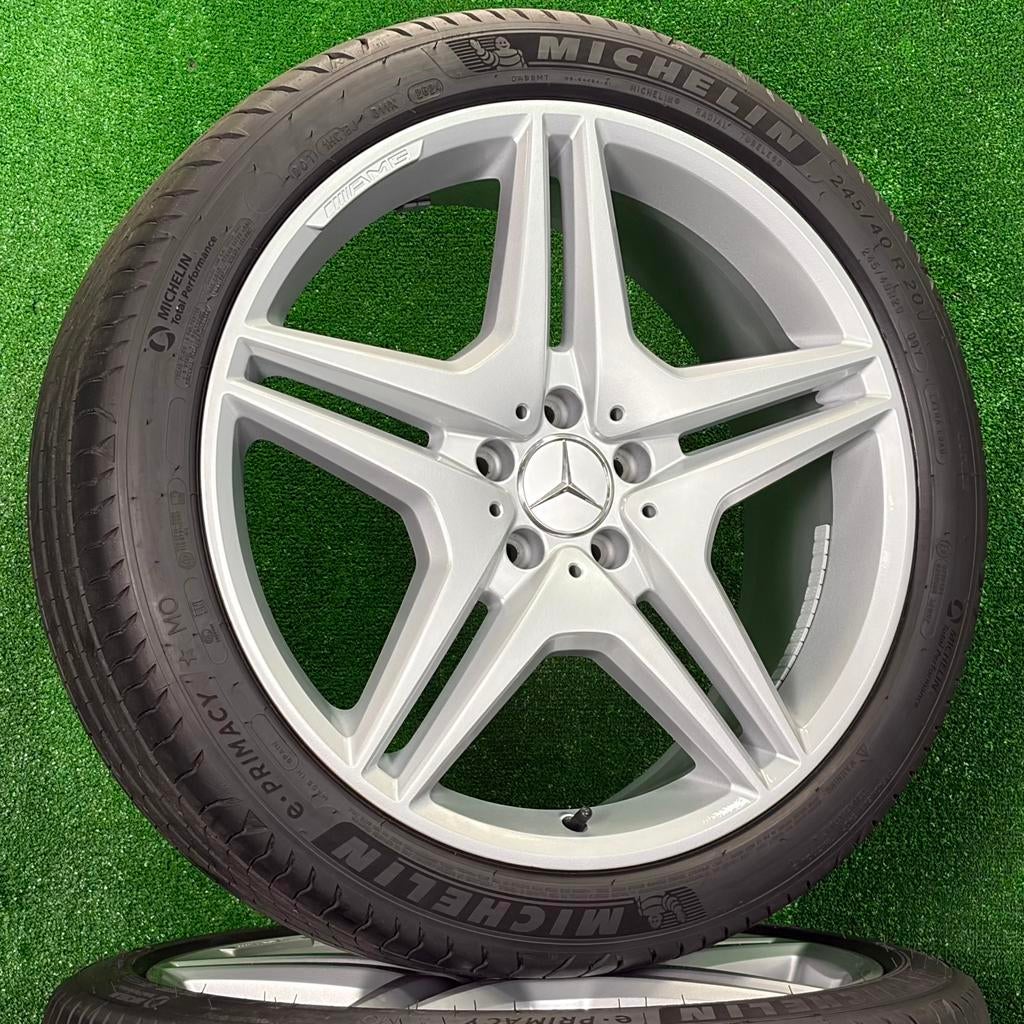 Originele 20 inch mercedes AMG velgen banden S-klasse W221, Gebruikt, 275 mm, Banden en Velgen, Germany