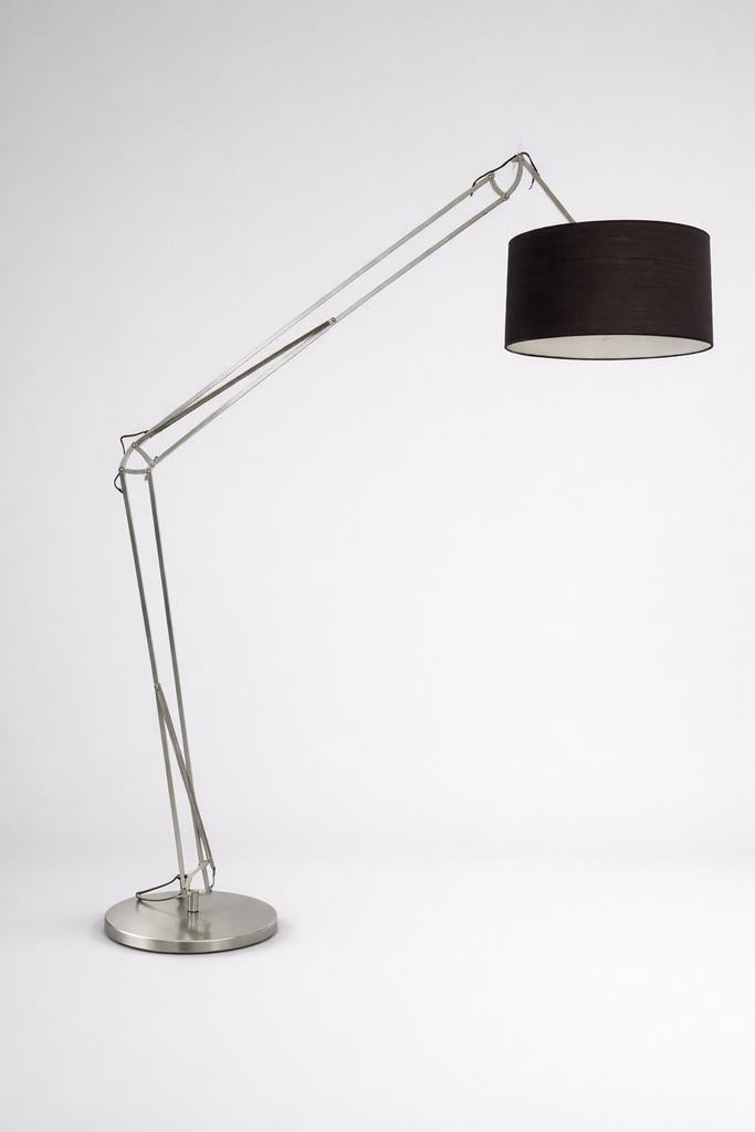 Stijlvolle design staande lamp met 4 (!) lampenkappen, Huis en Inrichting, Ophalen, Zo goed als nieuw, Stof, Modern