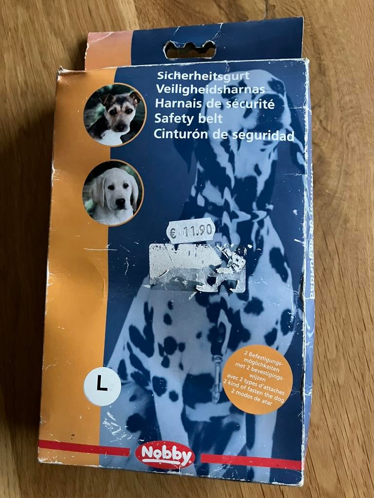 Nieuw=veiligheidsharnas grote hond in auto=gordel L, Ophalen of Verzenden, Nieuw