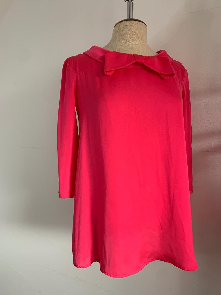 Twin Set Twinset Blouse 3/4 mouw strik applicatie roze S/36, Twinset, Verzenden, Nieuw, Roze