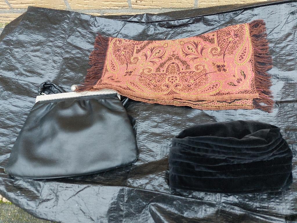 Vintage jaren 50/60 hoedje handtas handschoenen, Ophalen of Verzenden, Overige typen