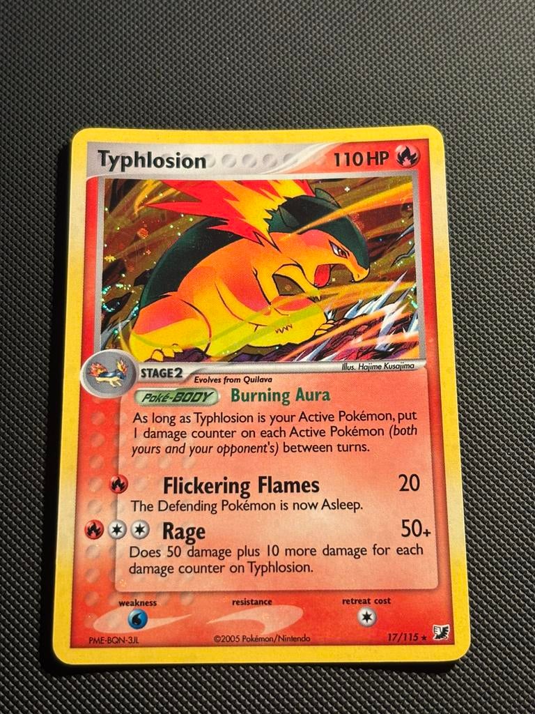 Typhlosion holo (swirl) - Unseen Forces 17/115 (GD+), Ophalen of Verzenden, Zo goed als nieuw