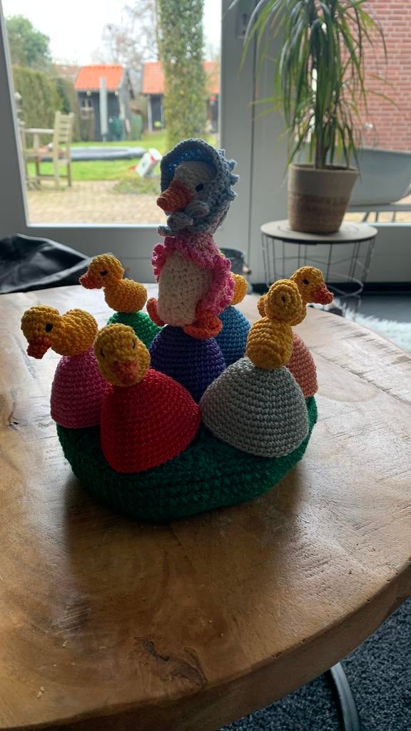 Eierdopjes gans met eendjes, Hobby en Vrije tijd, Breien en Haken, Ophalen of Verzenden, Nieuw, Haken, Overige typen