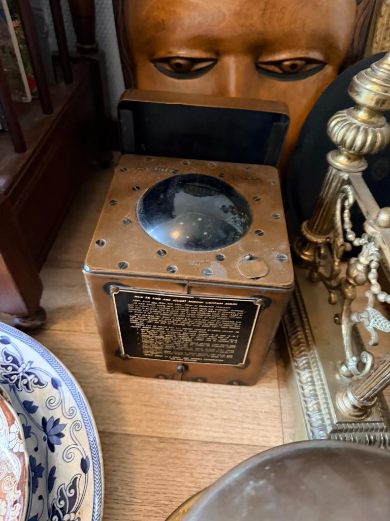 Antiek Scheepvaart Kompas, Verzamelen, Scheepvaart, Ophalen, Gebruikt, Motorboot of Zeilboot, Overige typen