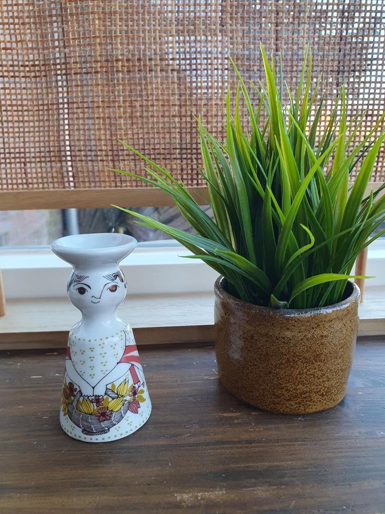 Porseleinen kandelaar vrouw van Focke en Meltzer, Ophalen of Verzenden