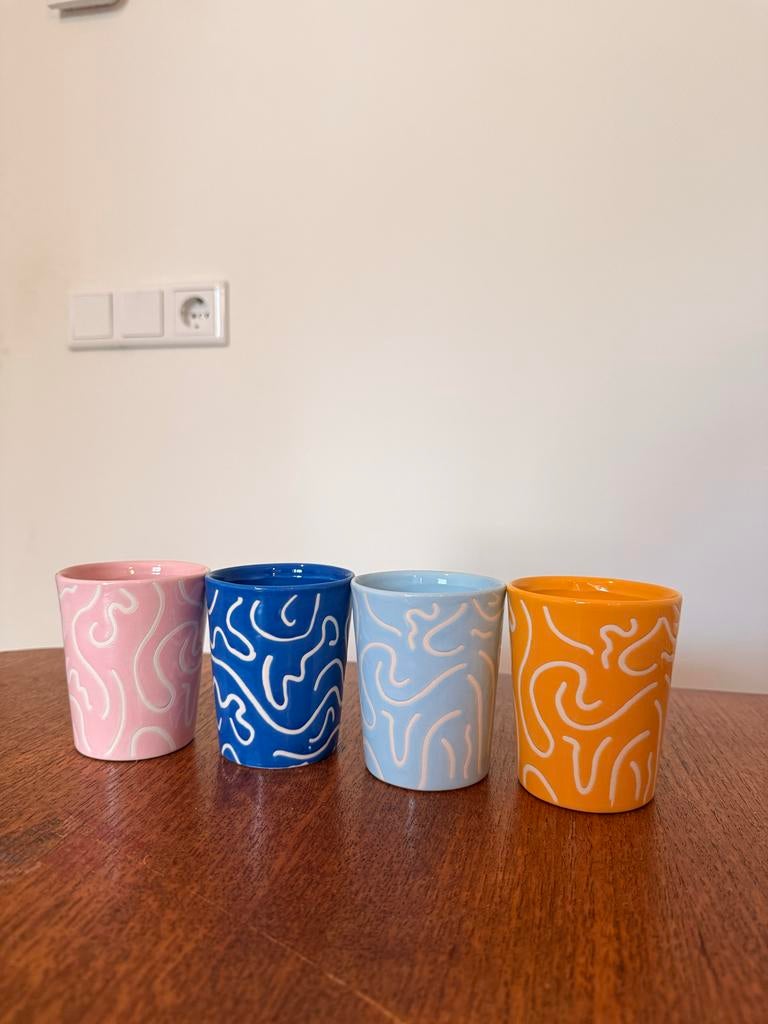 &Klevering kopjes en kannetje, Ophalen of Verzenden, Nieuw, Aardewerk, Kop(pen) en/of Schotel(s)