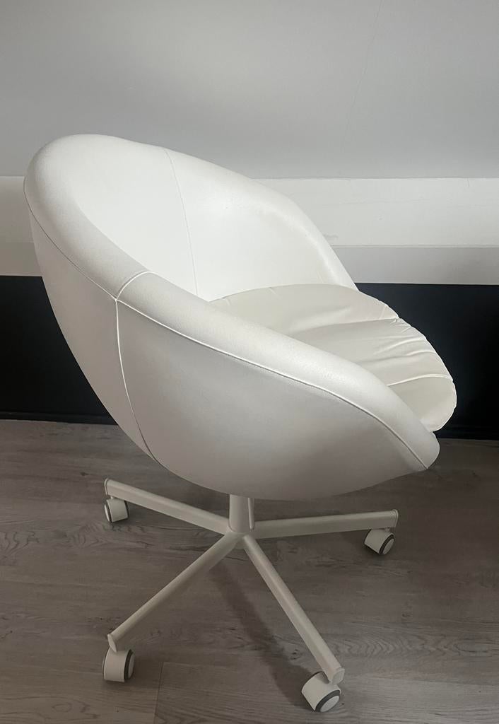 Bureaustoel, Ophalen of Verzenden, Gebruikt, Wit, Bureaustoel