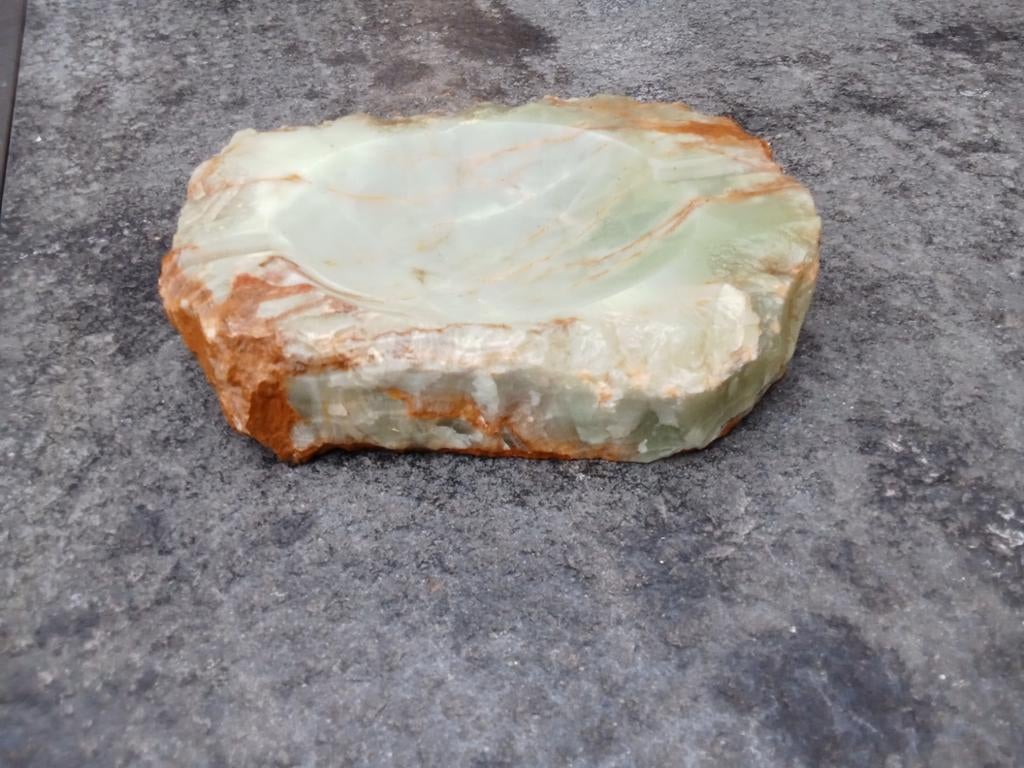 Vintage natuursteen asbak, Ophalen of Verzenden, Zo goed als nieuw