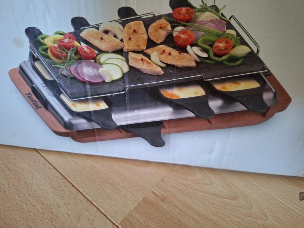 Tefal ovation gourmetset, steengrill, 8 persoons, Ophalen, Gebruikt, 8 personen of meer
