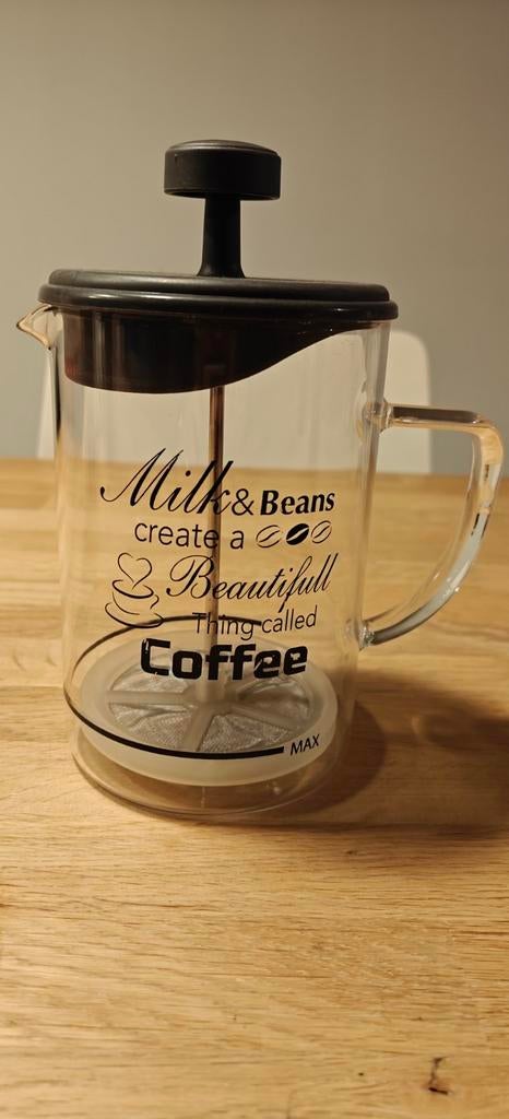 Melkopschuimer glazen kan, Ophalen of Verzenden