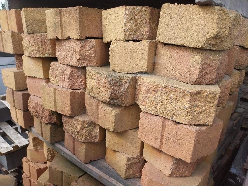 Splitrock stapelblokken toscaans trapeziumvormig, Blok, 25 cm of meer, Nieuw, Ophalen of Verzenden