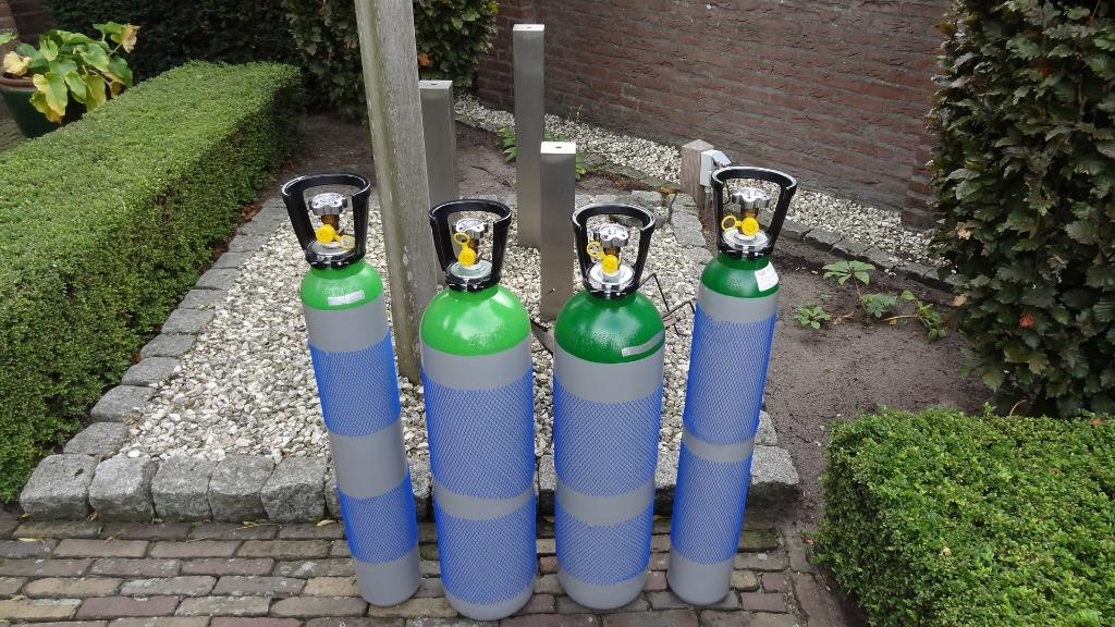 Eigendom gasfles menggas 85/15 en 100% Argon supergas HWTS, Ophalen, Nieuw, 150 tot 250 ampère, Co2