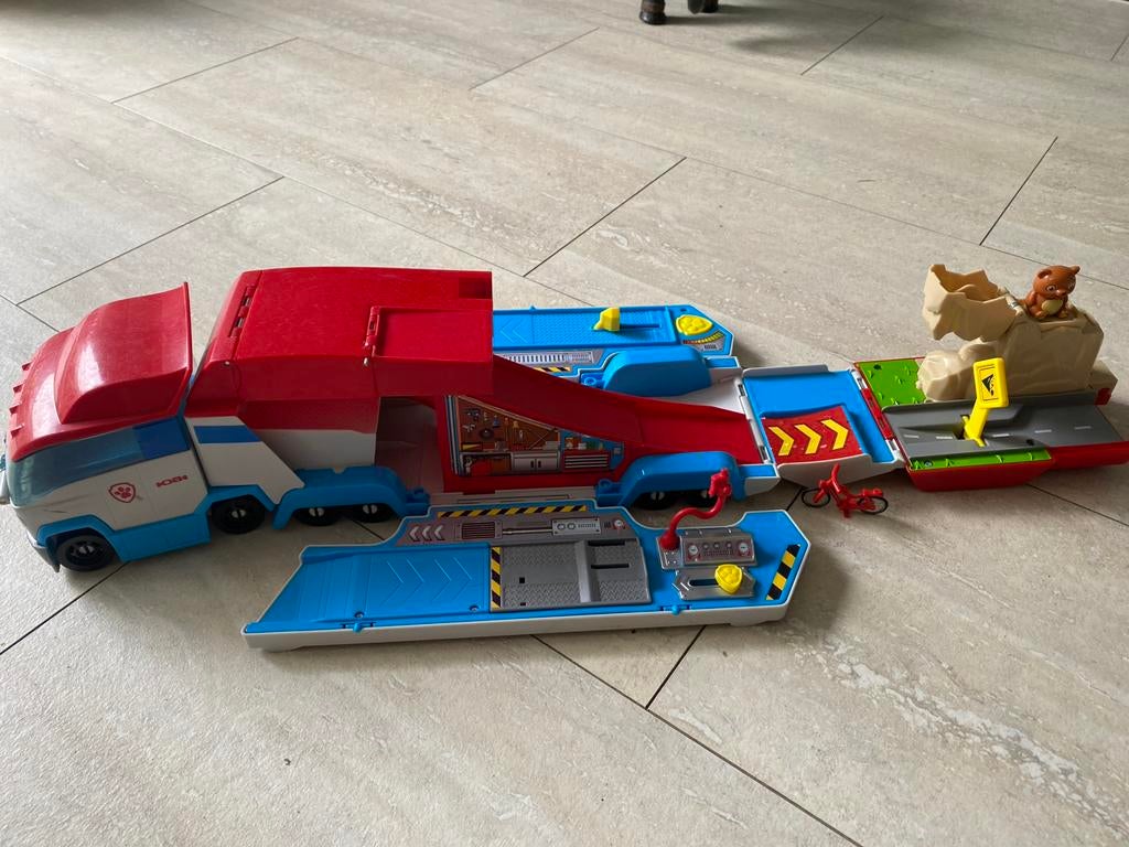 GROTE EN KLEINE PAW PATROL VRACHTWAGEN, Kinderen en Baby's, Speelgoed | Speelgoedvoertuigen, Ophalen of Verzenden, Zo goed als nieuw