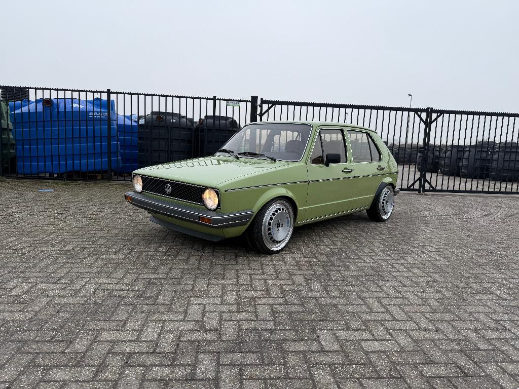 Volkswagen Golf 1980 Groen GLS, Auto's, 1457 cc, 4 cilinders, 4 stoelen, Leder en Stof