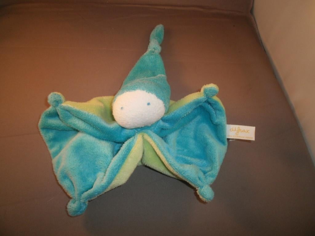 Difrax spook tweekleurig groen kleine versie met puntmuts, Ophalen of Verzenden, Nieuw, Overige typen