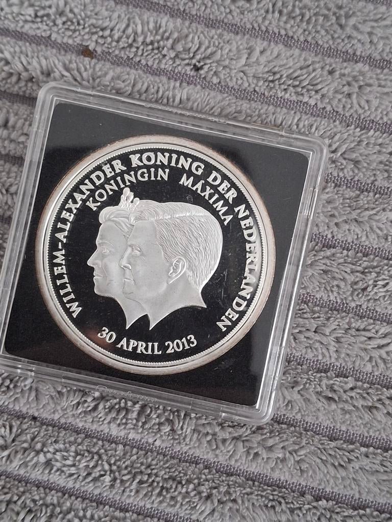 Willem Alexander. Maxima. 2013, Postzegels en Munten, Penningen en Medailles, Ophalen of Verzenden